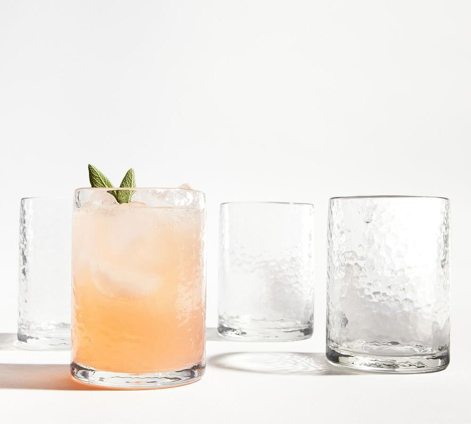 Hammered Outdoor Drinking Glasses Pottery Barn Australia